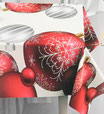 Tovaglia o copritavola natalizia con stampa digitale 3D per 18 persone 140x360 cm. B662
