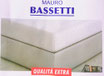 Coprimaterasso in spugna Jacquard di Mauro Bassetti per letto una piazza e mezza effetto massaggiante. B841