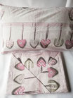 Completo lenzuola due piazze matrimoniale in cotone Dis.Shabby 1. B795