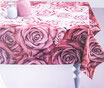 Tovaglia da tavola o copritavola con rose stampa digitale 3D per 12 persone 140x240 cm. N293