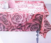 Tovaglia da tavola o copritavola con rose stampa digitale 3D per 12 persone 140x240 cm. N293