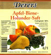 Apfel-Birne-Holunder-Saft (0,7l)