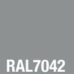 6mm ESG Sicherheitsglas farbig lackiert ähnl. RAL 7042