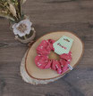 Scrunchie Haargummi rosa Vögel