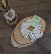 Scrunchie Haargummi braune Herzchen