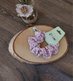 Scrunchie Haargummi rosa Blumen