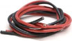 Hochflexibles Silikonkabel, SET mit je 1 Kabel rot/schwarz, Länge ca. 30 cm