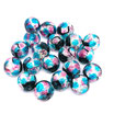 ホタルガラス8mm～12mm10個　ピンクブルー