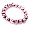 ホタルガラス ピンク8ｍｍ/10ｍｍ/12ｍｍ ブレスレッド