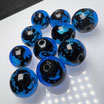 ホタルガラス8mm～14mm10個ブルー