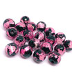 ホタルガラス8mm～12mm10個ワインレッド