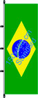Brasilien / Hißfahne im Hochformat