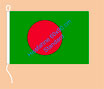 Bangla Desh / Hißfahne im Querformat