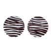 Ohrstecker Zebraprint s/w