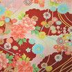 Tissu japonais gaufré : Nuage de fleurs GAU9