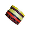 Bracelet manchette en cuir JOA by RISTMIK multicolore- ref202060