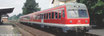 VT 614 B-9488-VT in Spur 1 - zweiteilige Einheit bestehend aus 1x Motorwagen und 1x Steuerwagen Farbgebung Verkehrsrot
