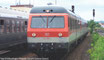 VT 614 B-9489-VT in Spur 1 - zweiteilige Einheit bestehend aus 1x Motorwagen und 1x Steuerwagen Farbgebung der Nürnberger Einheiten in Poporange/Kieselgrau