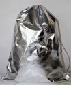 Individueller Turnbeutel Silber-Metallic
