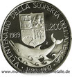 200 Lire Entdeckung von Amerika 1989 Italie