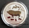50 Cent Australien Schweine  Lunar II 1/2 Unze  2019