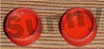 3801-00003 Small red plastic seals (ref:Kienzle 1311-0111-132-010)
