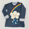 Glitzer Sweatshirt: Happy Cloud