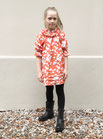 Mousselin Kleid 'Poppy' orange