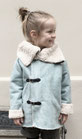 Jacke aus Lammfellimitat mint