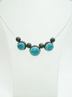 Collier Trio Pop Bleu