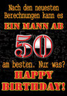 Fun-Bier "EIN MANN AB 50"