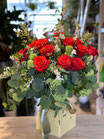 FLOWERS BOX ACQUA ROSE