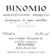 `15 Montepulciano d`Abruzzo, Binomio (Inama/La Valentina), D.O.C. Riserva, 0.75l