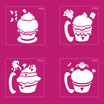 1515-093 CUPCAKES MONSTER