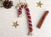 Makramee Zuckerstange mit Name