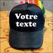 CASQUETTE PERSONNALISE TEXTE
