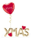 Weihnachtsgruß mit Herz "XMAS"