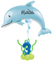 Luftballon Geschenk zum Geburtstag: "Unter dem Meer" - XXL Delfin