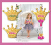 XXL Ballon Krone: Prinzessin mit Namen & Alter