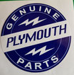 Plymouth Aufkleber Genuine Parts (SO44)