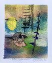 Fate appeared, 2016, tecnica mista, 10,5 x 13 cm