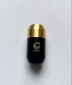 Magnetverschluss schwarz-gold, 9mm