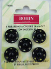 Pressions en métal à coudre 18 mm noir n° 7 Bohin 78966