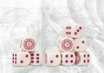 Sorcerer Kings Logo on Royal Magenta Marbled Dice - 24 per pack