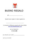 Buono Regalo  € 41.00