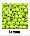 25 Sicherheits-perlen 10mm lemon