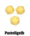 Icosahedron pastellgelb