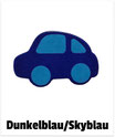 Auto dunkelblau/skyblau