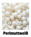 Perlen perlmutt- weiß 9mm