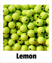 30 Rillenperlen lemon 10mm